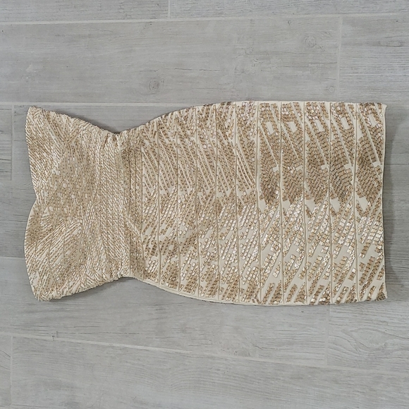 NWT Herve Leger Sequin bandage dress